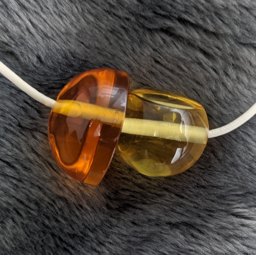 NWOT COS statement glass necklace